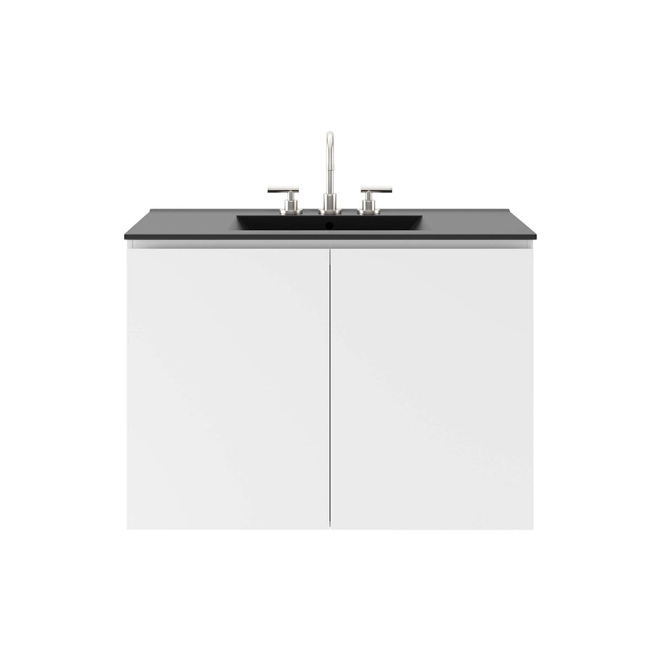 Bryn Wall-Mount Bathroom Vanity Basin Included by Modway