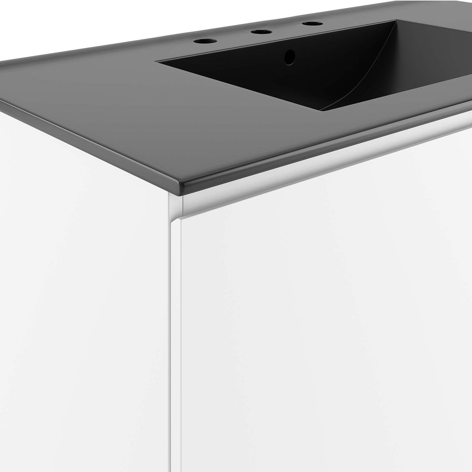 Bryn Wall-Mount Bathroom Vanity Basin Included by Modway