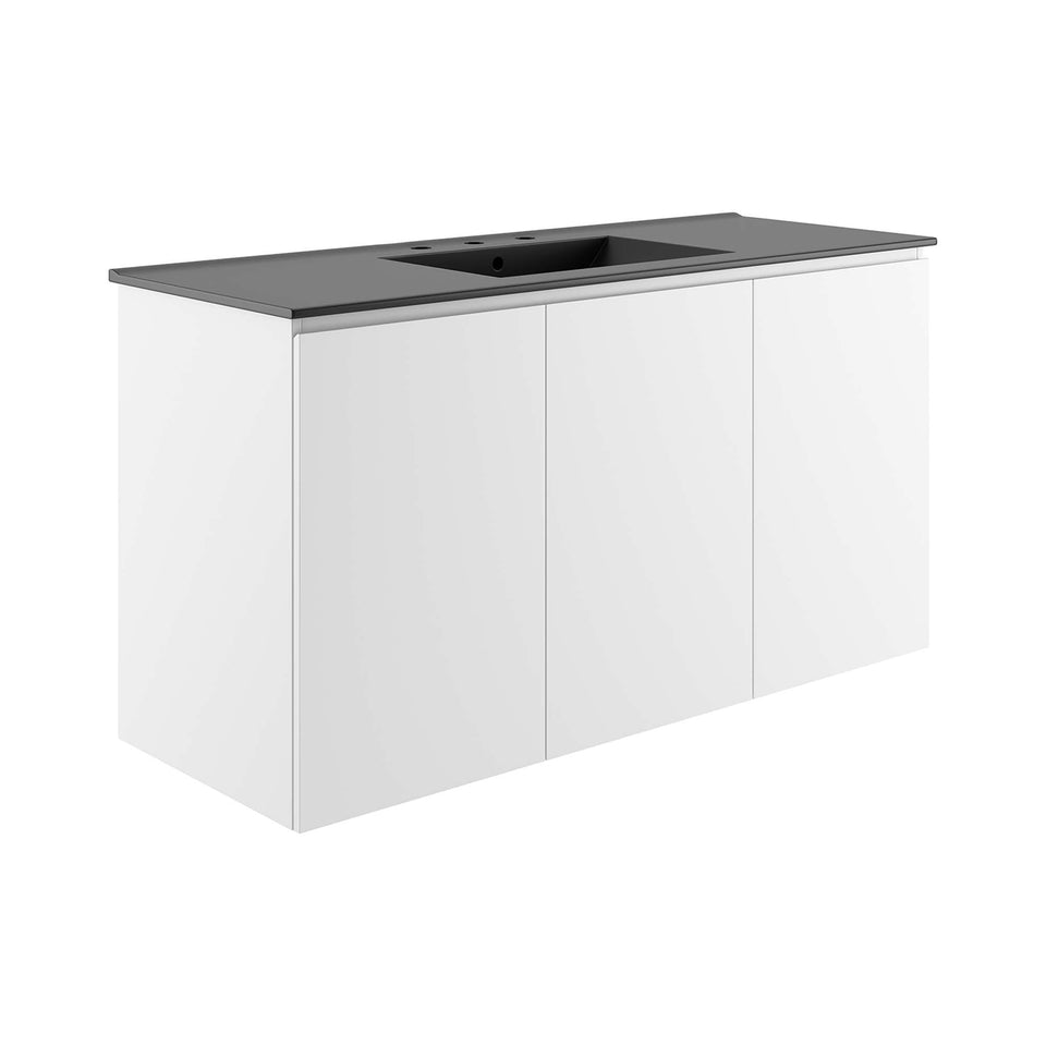 Bryn Wall-Mount Bathroom Vanity Basin Included by Modway