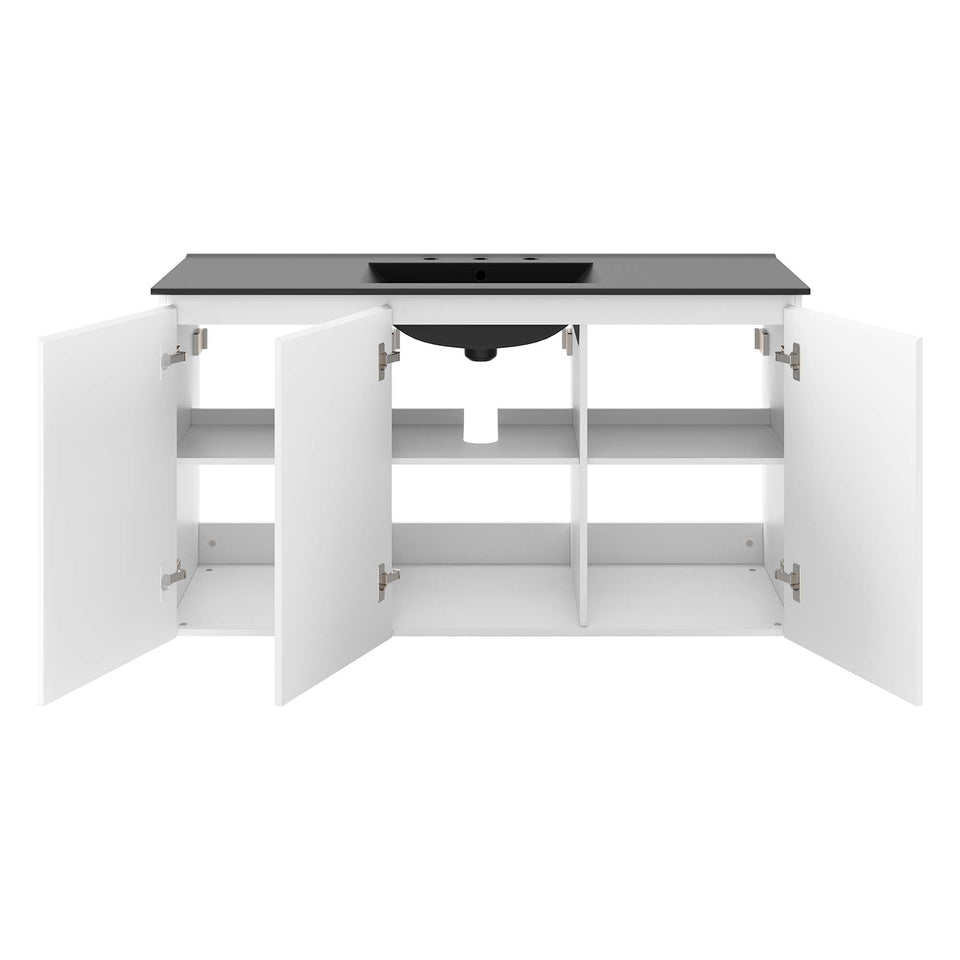 Bryn Wall-Mount Bathroom Vanity Basin Included by Modway