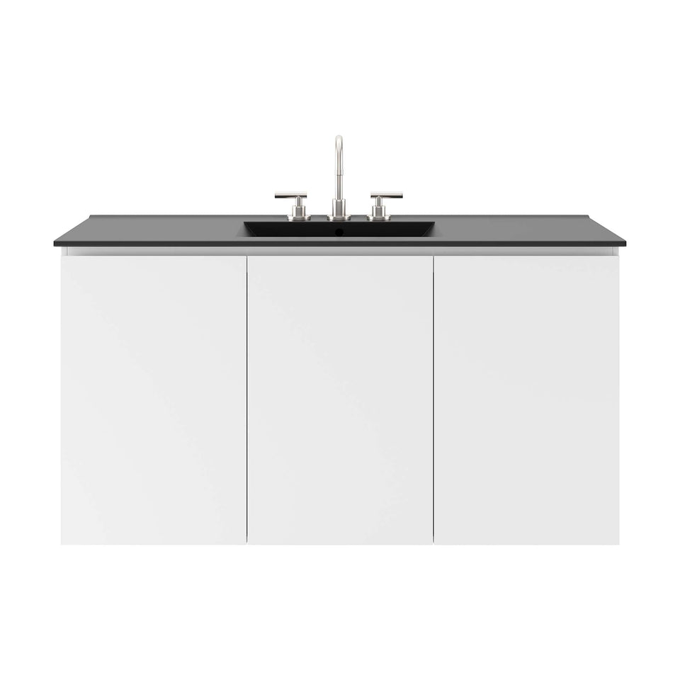 Bryn Wall-Mount Bathroom Vanity Basin Included by Modway