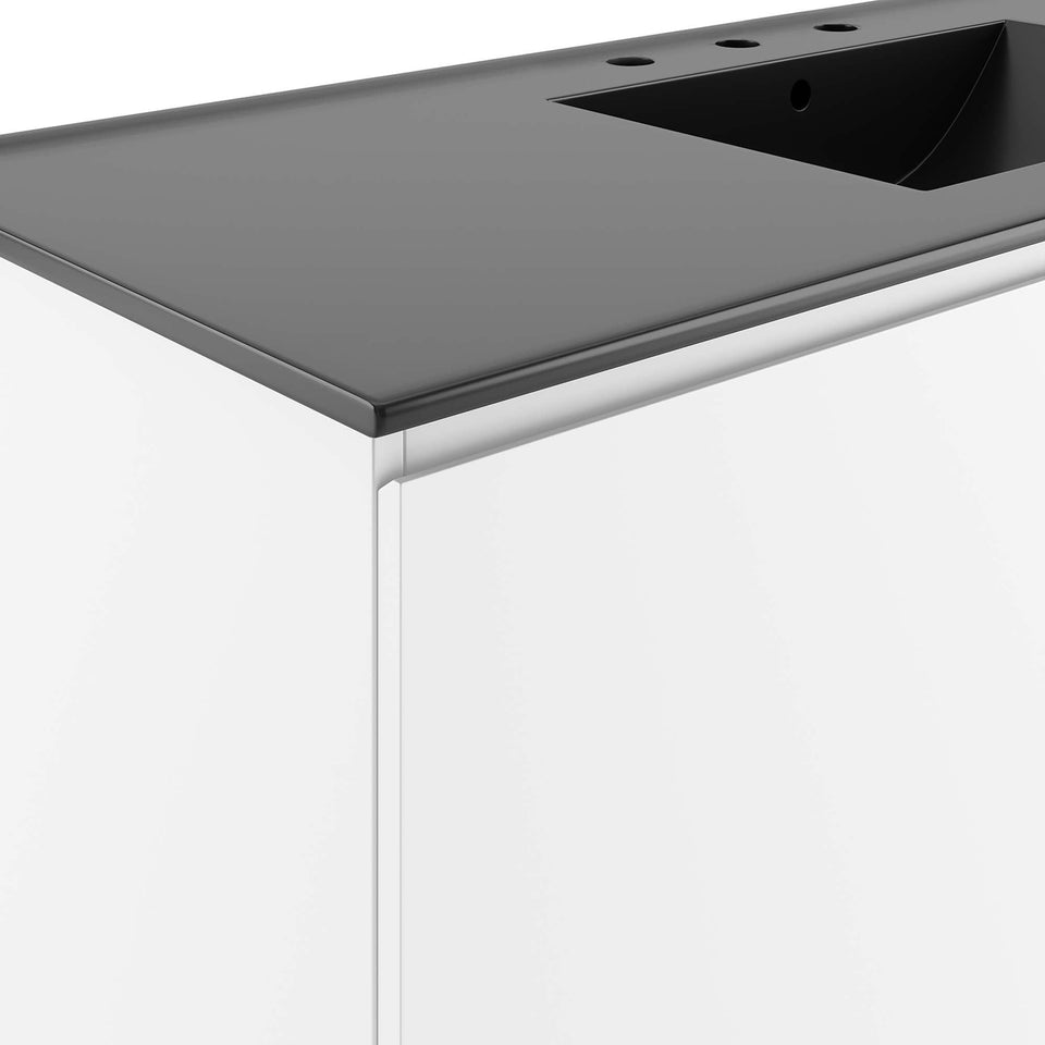 Bryn Wall-Mount Bathroom Vanity Basin Included by Modway