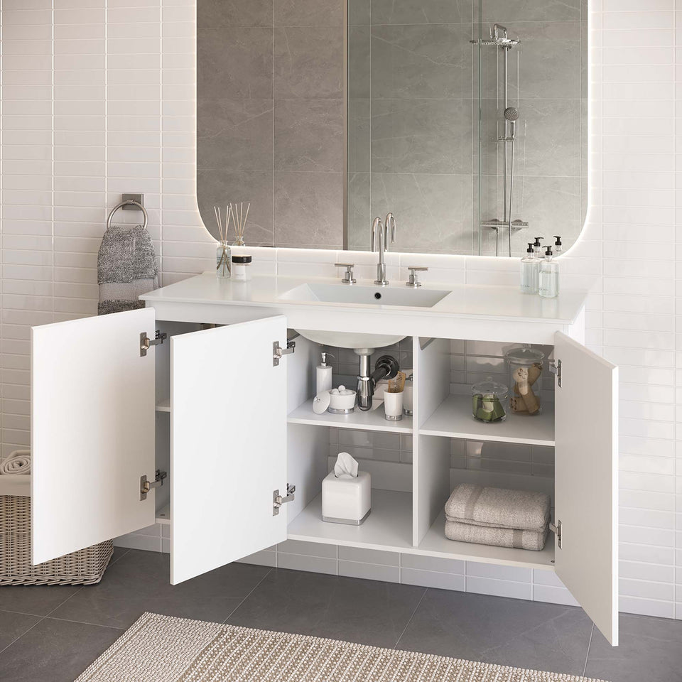 Bryn Wall-Mount Bathroom Vanity Basin Included by Modway