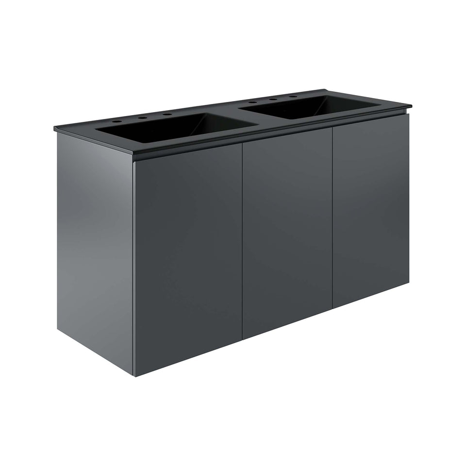 Bryn Wall-Mount Bathroom Vanity Basin Included by Modway