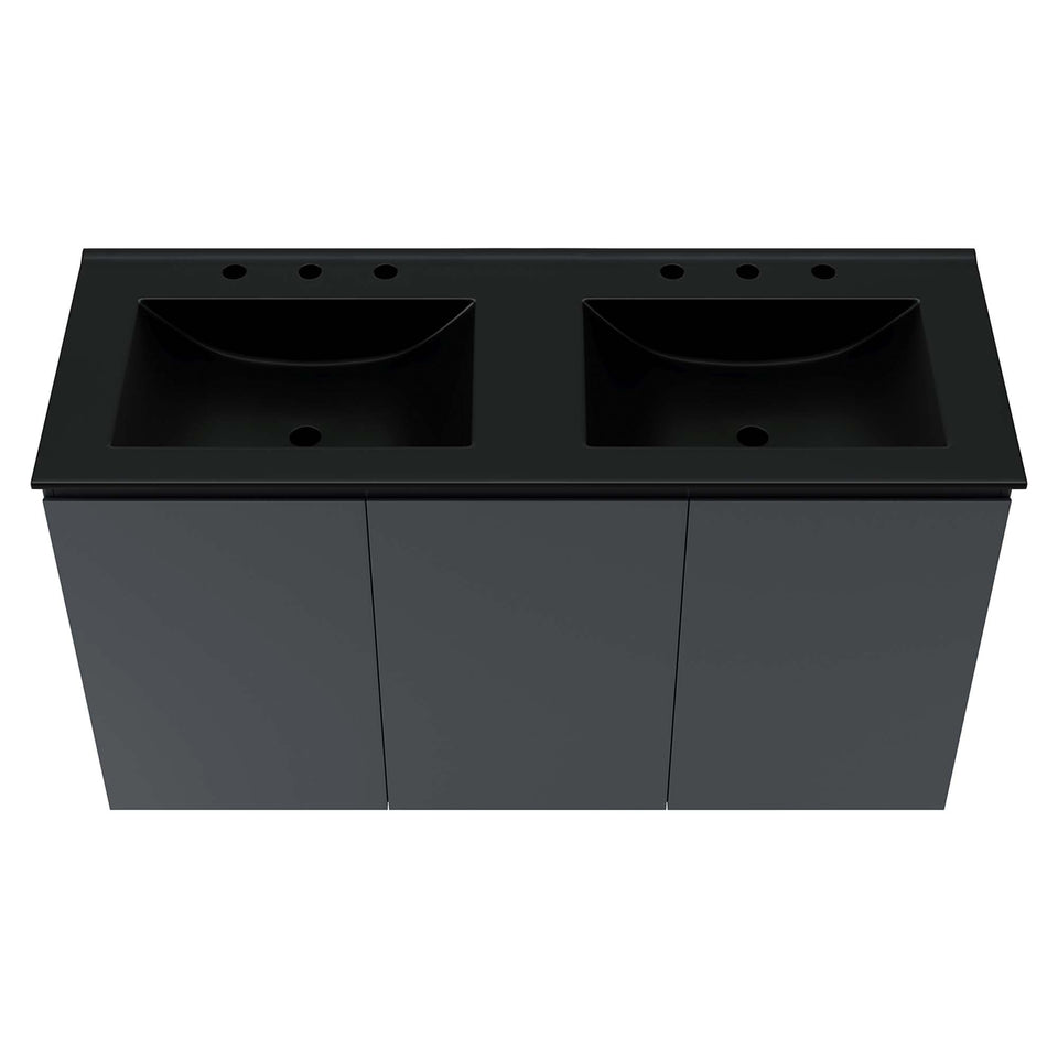Bryn Wall-Mount Bathroom Vanity Basin Included by Modway