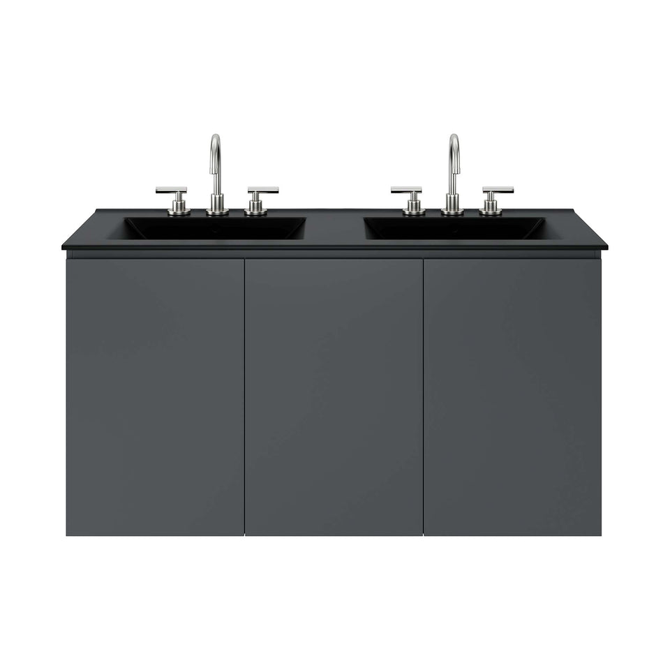 Bryn Wall-Mount Bathroom Vanity Basin Included by Modway
