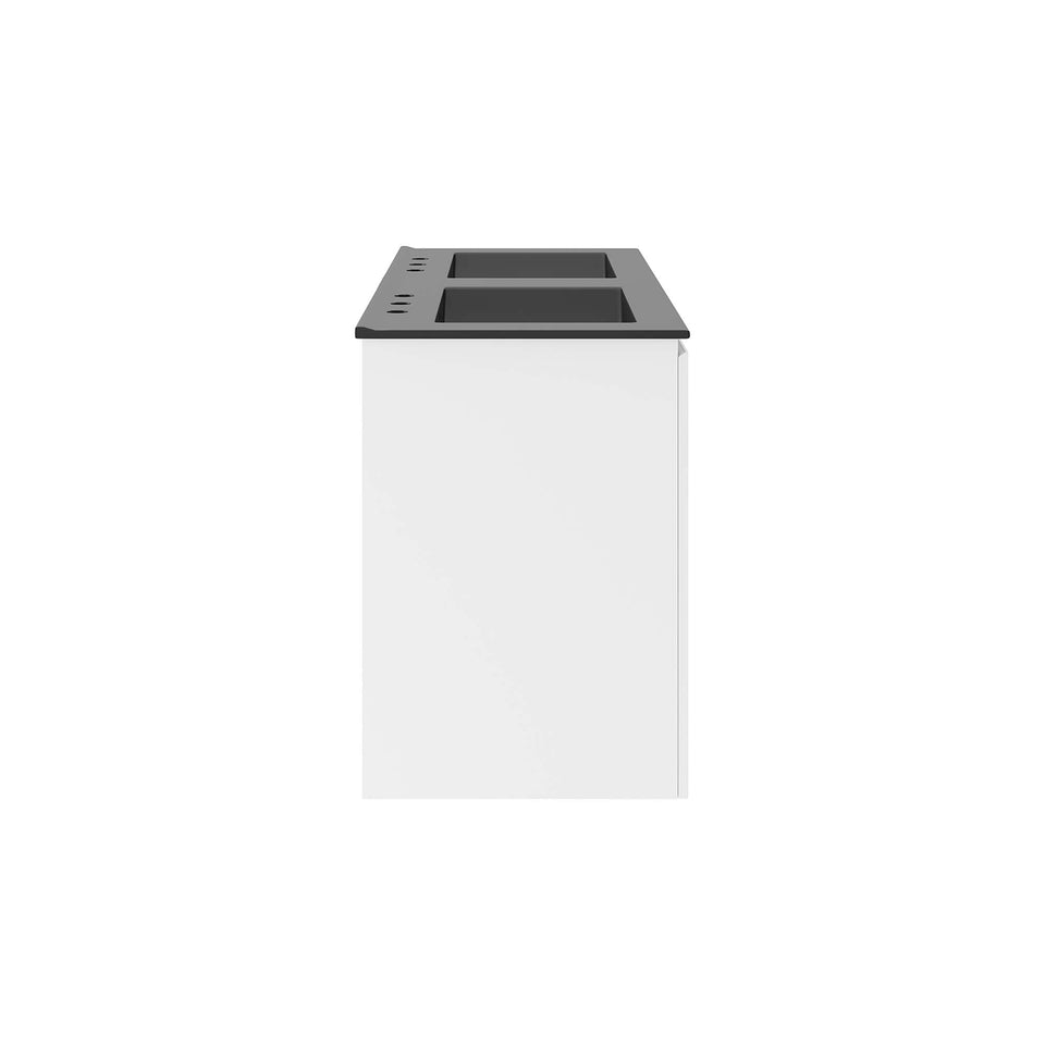 Bryn Wall-Mount Bathroom Vanity Basin Included by Modway