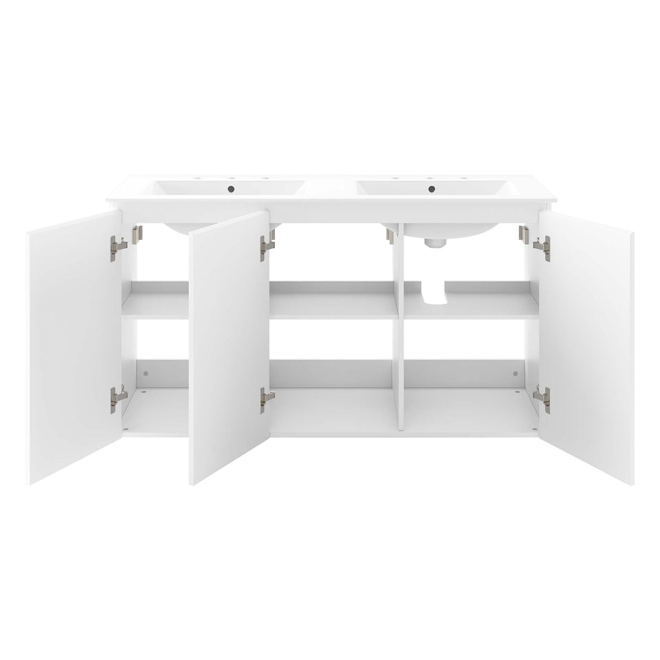 Bryn Wall-Mount Bathroom Vanity Basin Included by Modway