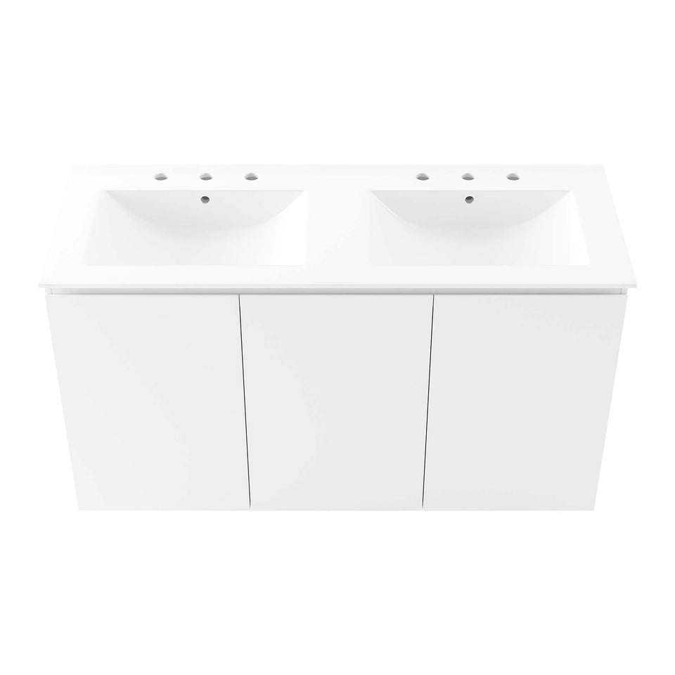 Bryn Wall-Mount Bathroom Vanity Basin Included by Modway