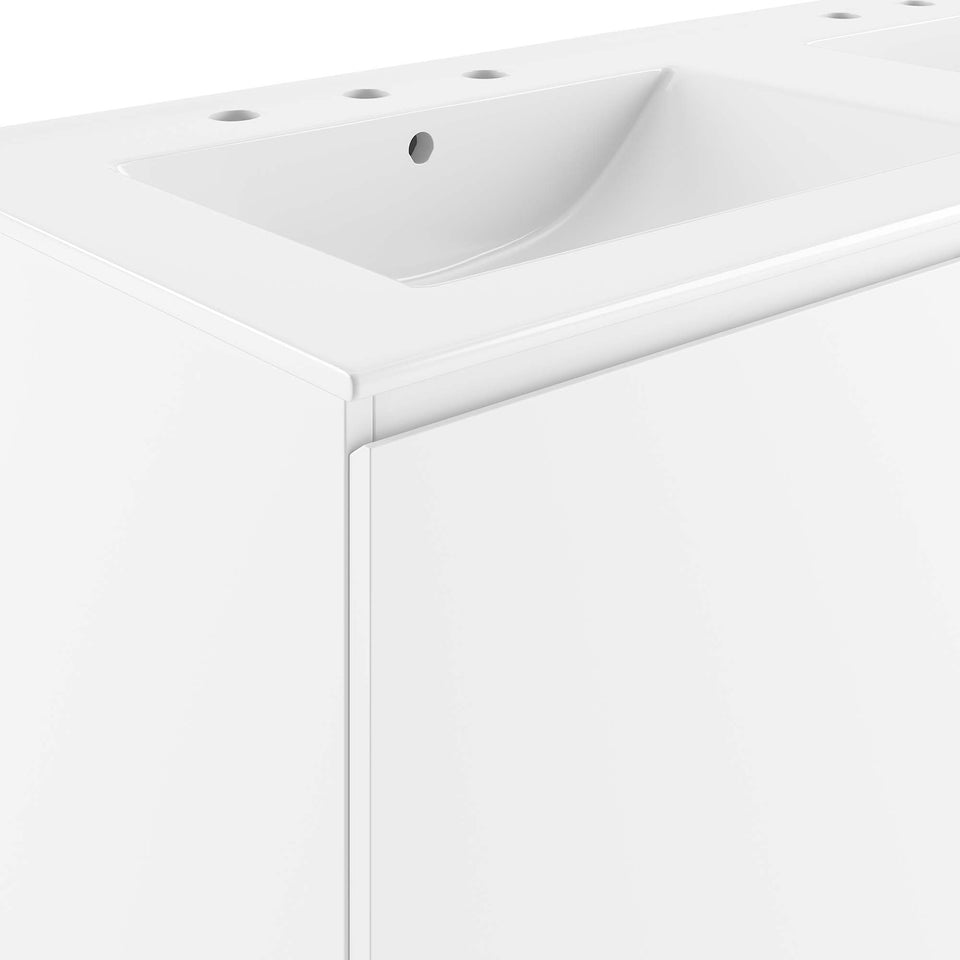 Bryn Wall-Mount Bathroom Vanity Basin Included by Modway
