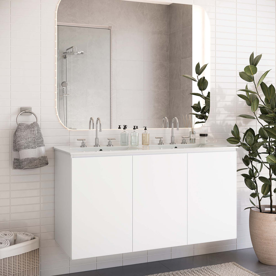 Bryn Wall-Mount Bathroom Vanity Basin Included by Modway