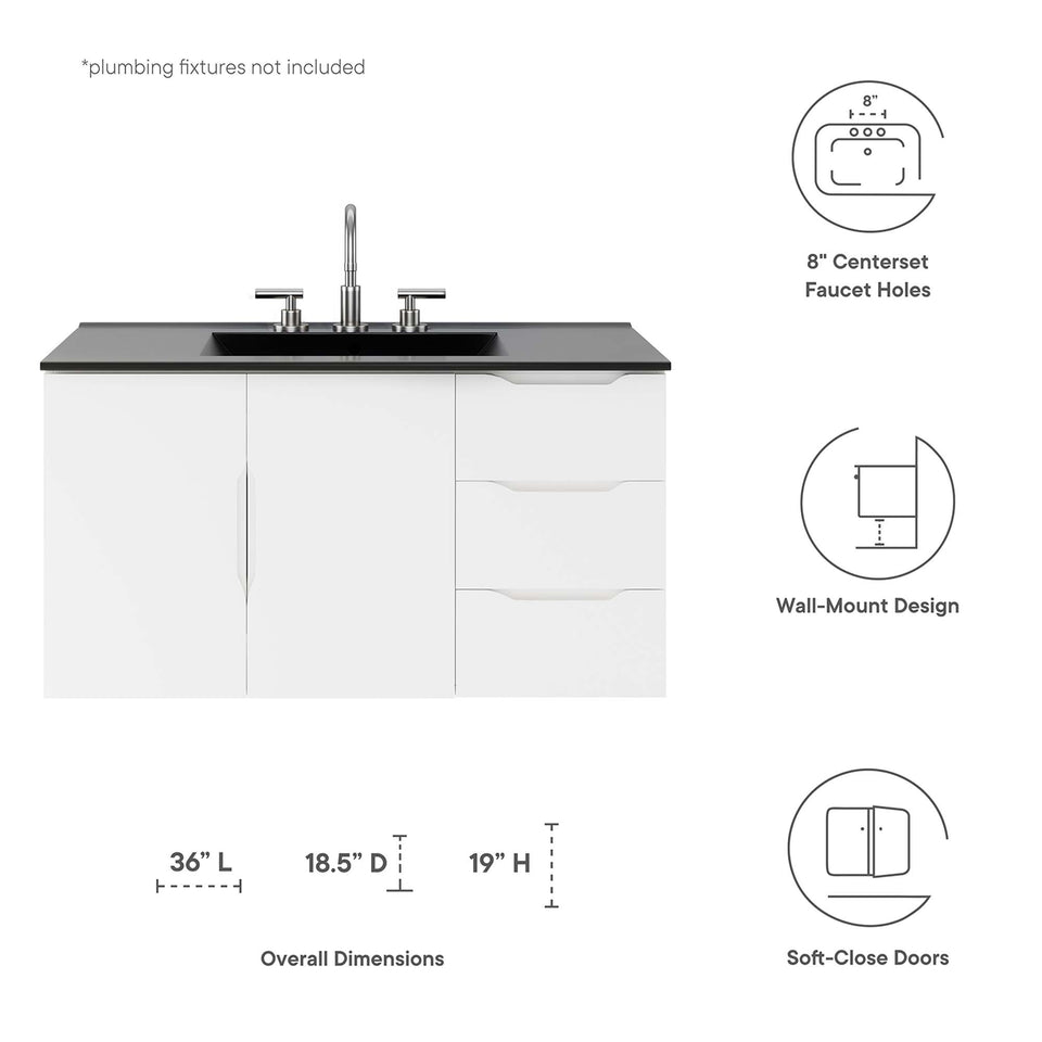Vitality 36" Bathroom Vanity by Modway