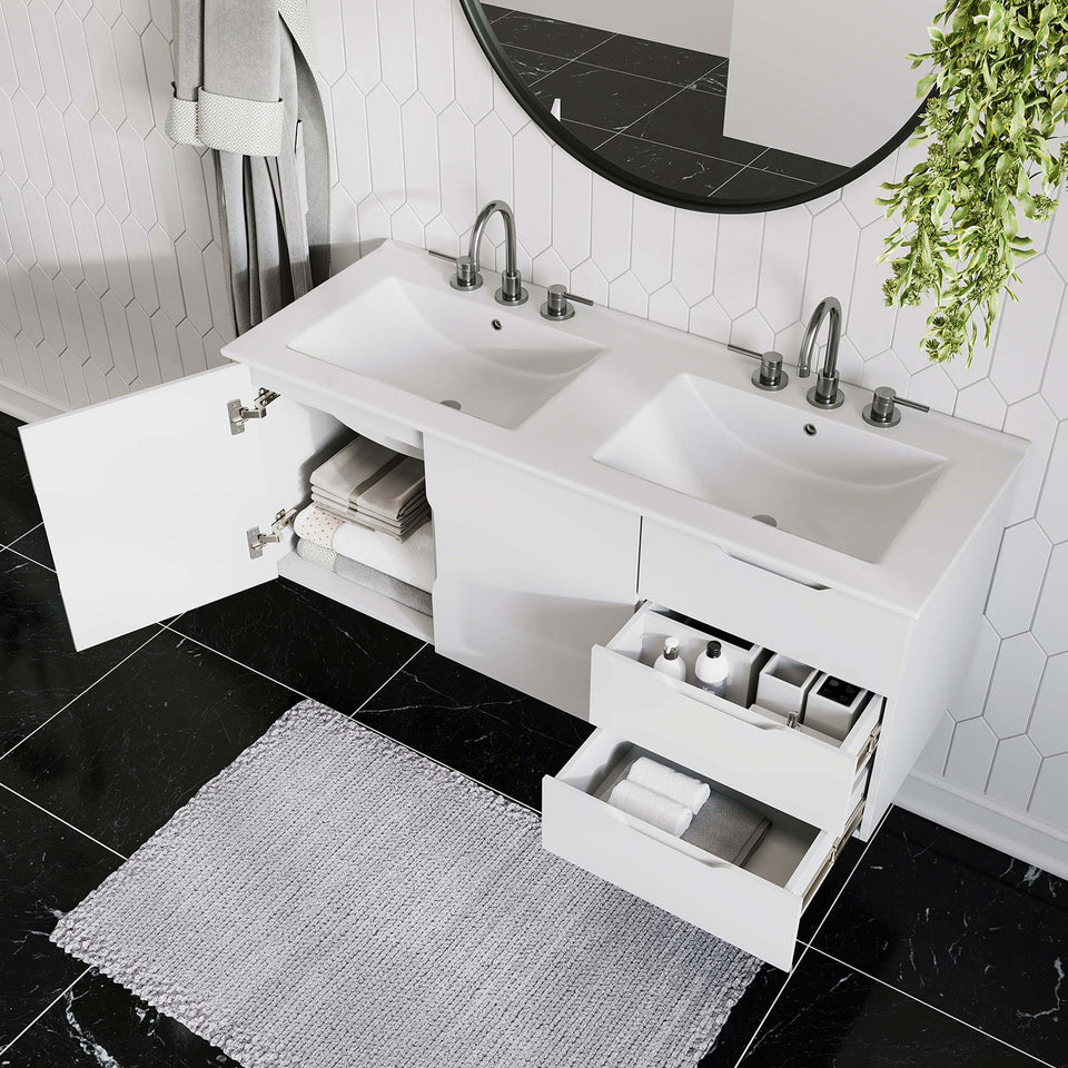 Vitality 48" Double Sink Bathroom Vanity by Modway