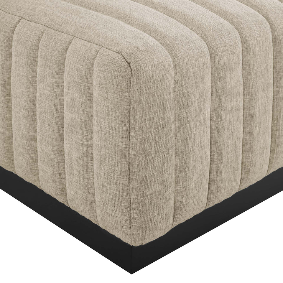 Conjure 4-Piece Channel Tufted Upholstered Fabric Sectional Sofa by Modway