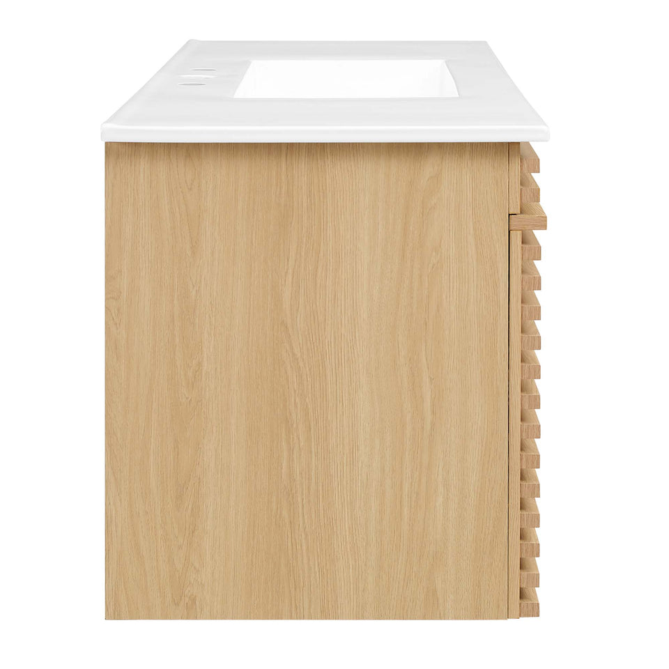 Render 48" Wall-Mount Bathroom Vanity by Modway