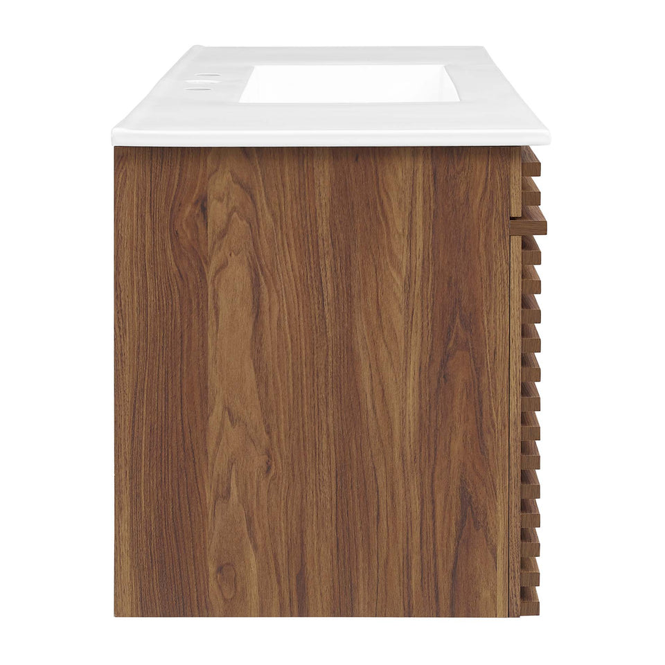 Render 48" Wall-Mount Bathroom Vanity by Modway