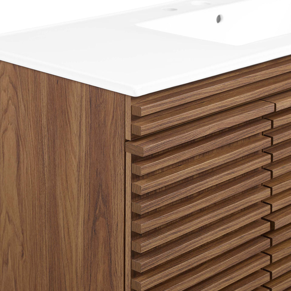 Render 48" Wall-Mount Bathroom Vanity by Modway