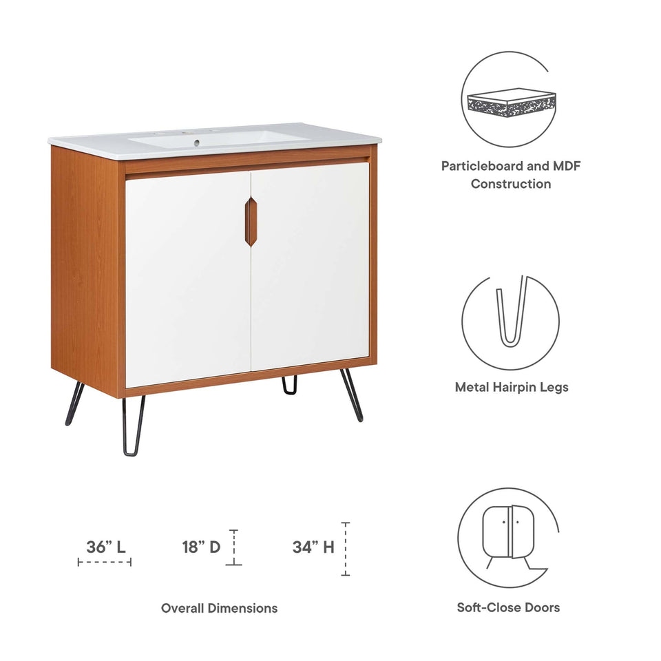 Energize Bathroom Vanity Basin Included by Modway