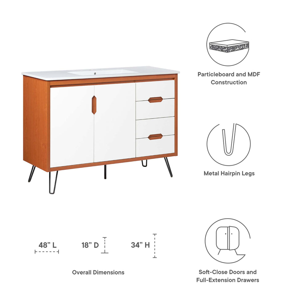 Energize Bathroom Vanity Basin Included by Modway