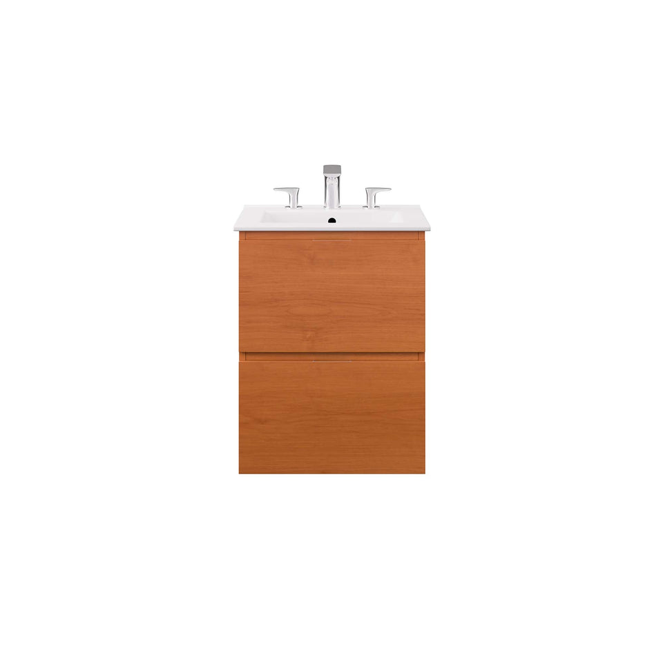 Scenic Wall-Mount Bathroom Vanity Basin Included by Modway
