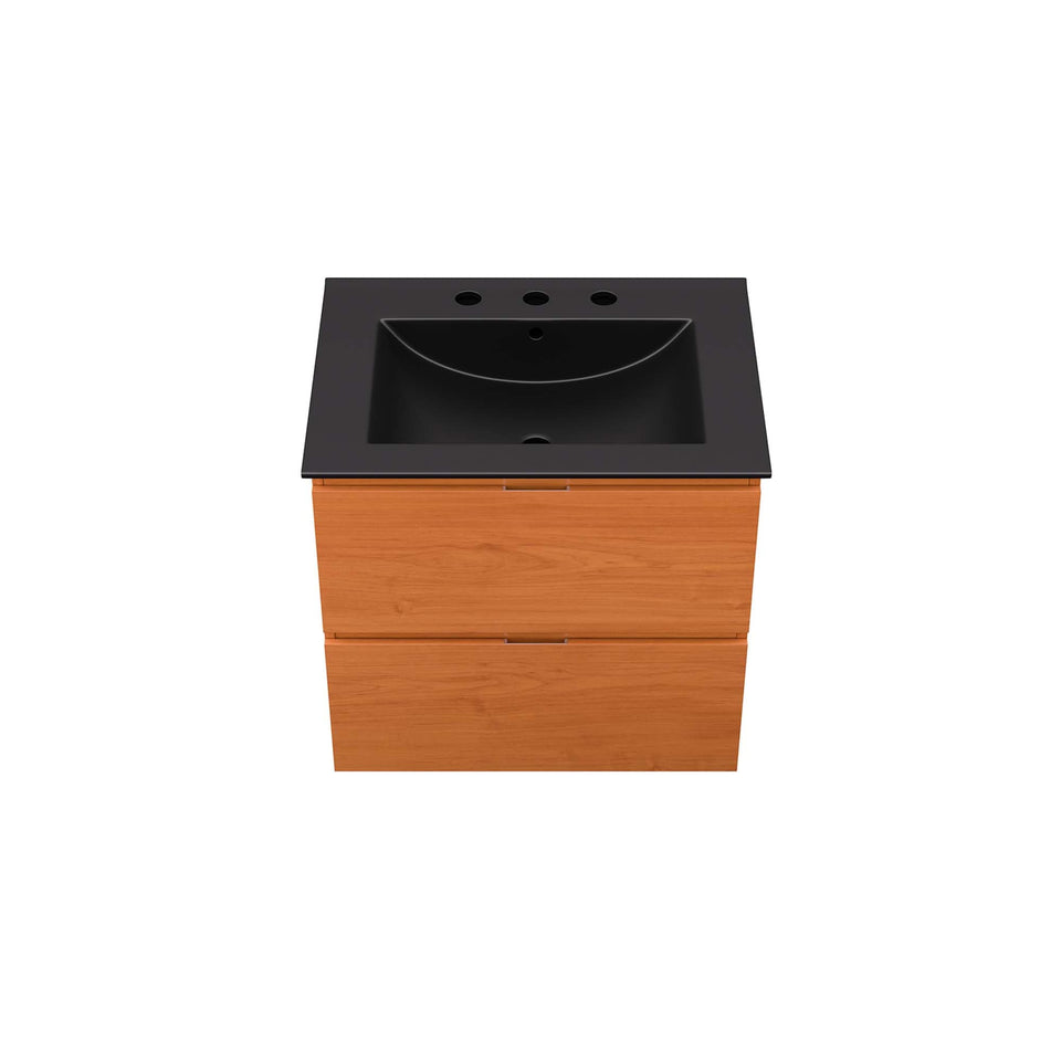 Scenic Wall-Mount Bathroom Vanity Basin Included by Modway