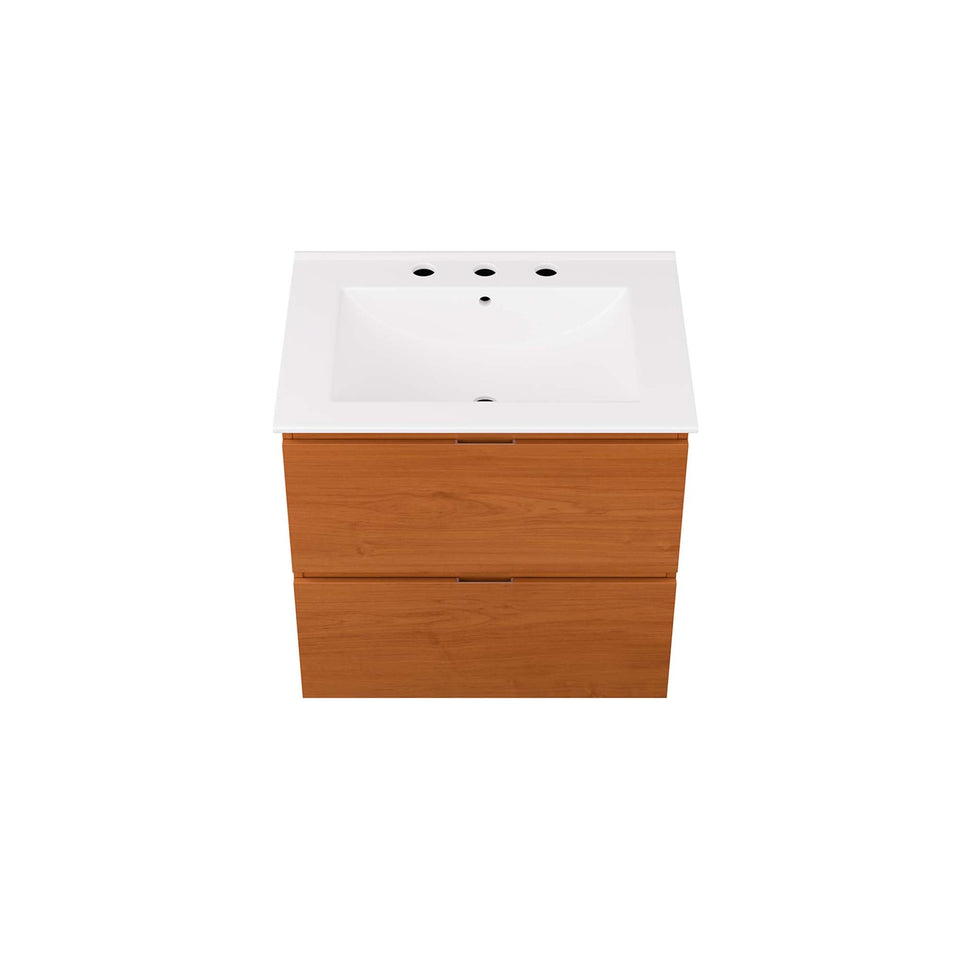 Scenic Wall-Mount Bathroom Vanity Basin Included by Modway