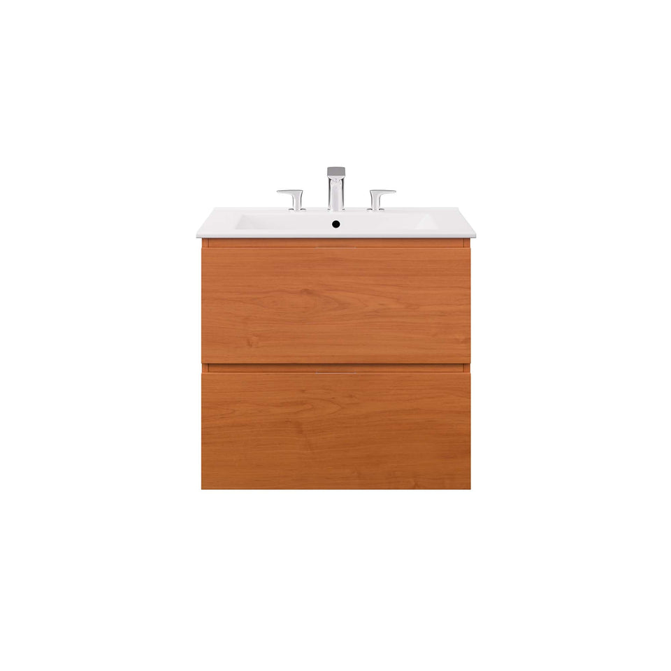 Scenic Wall-Mount Bathroom Vanity Basin Included by Modway