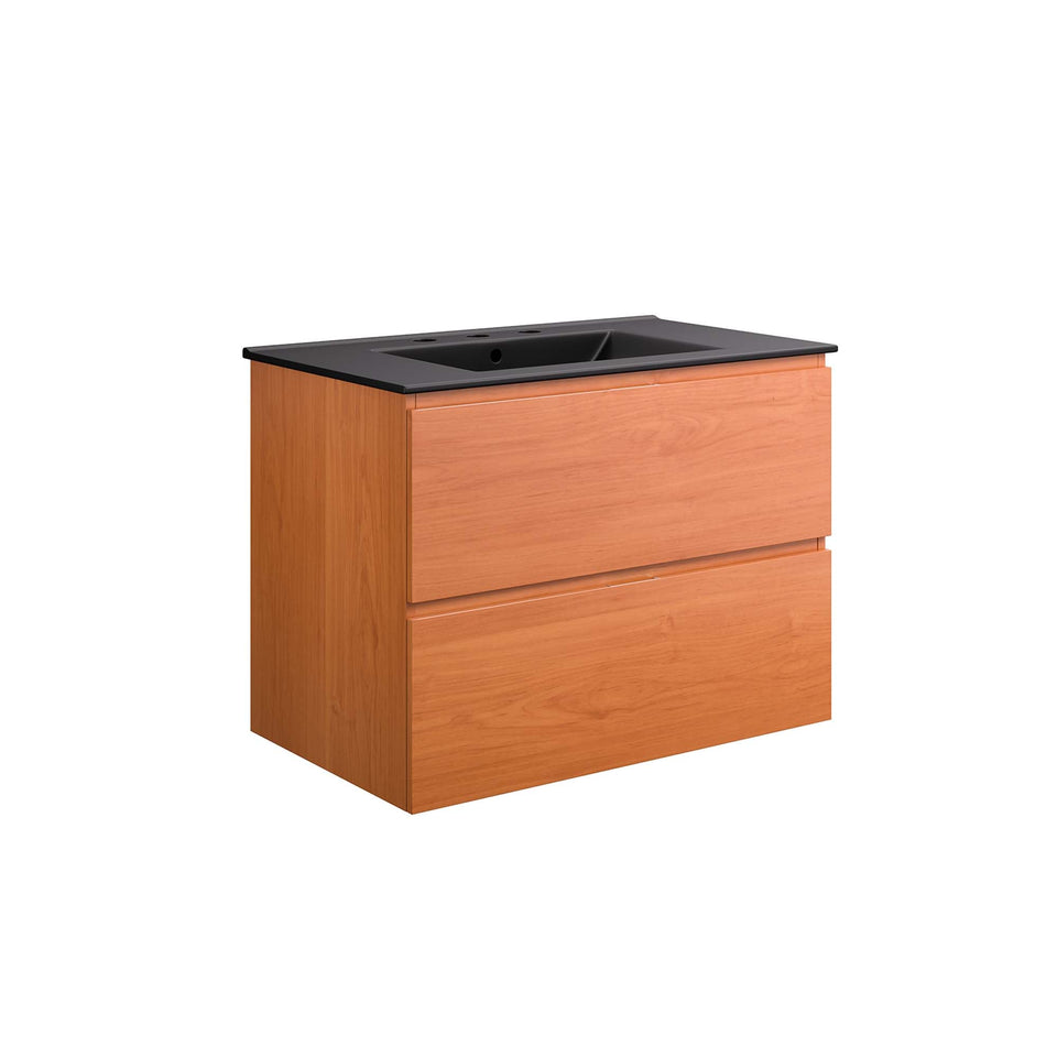 Scenic Wall-Mount Bathroom Vanity Basin Included by Modway