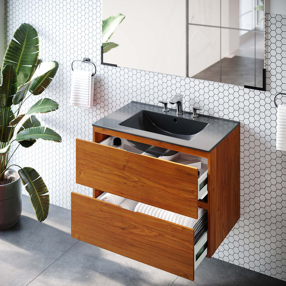 Scenic Wall-Mount Bathroom Vanity Basin Included by Modway