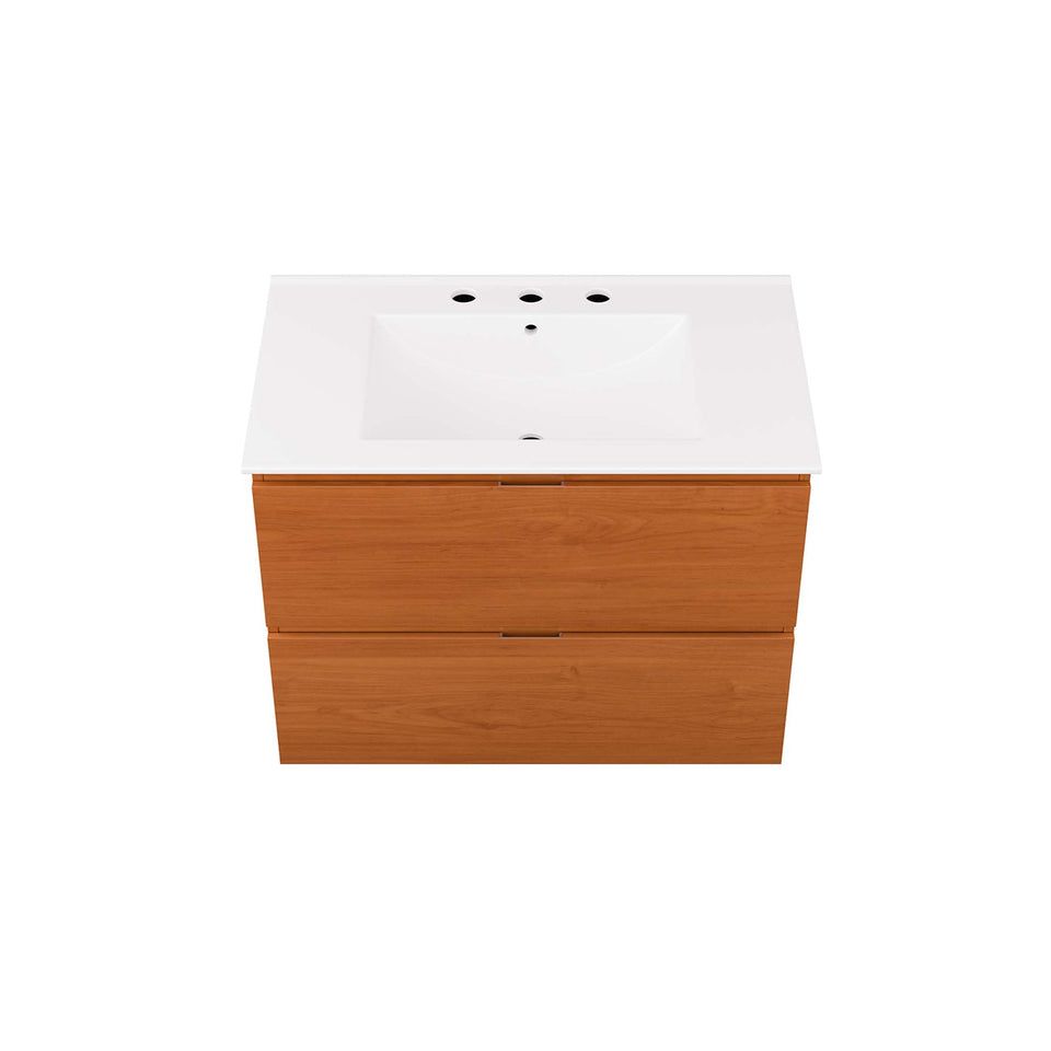 Scenic Wall-Mount Bathroom Vanity Basin Included by Modway