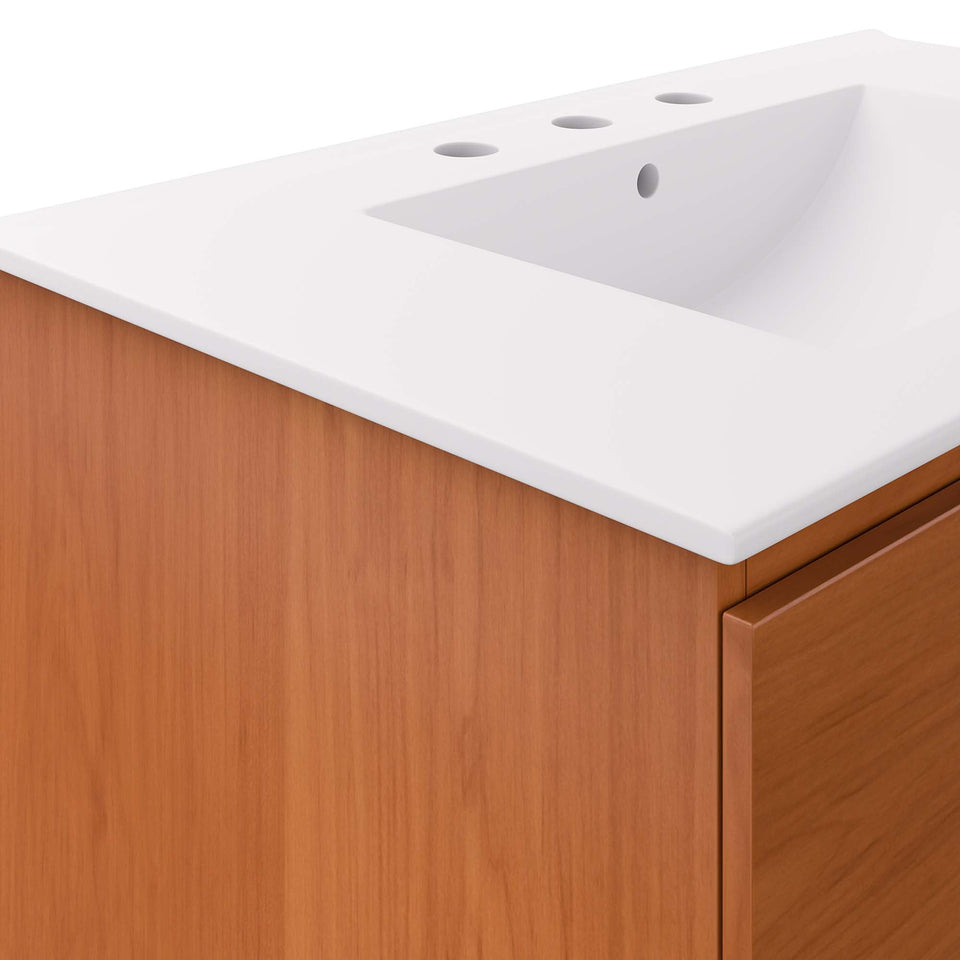 Scenic Wall-Mount Bathroom Vanity Basin Included by Modway