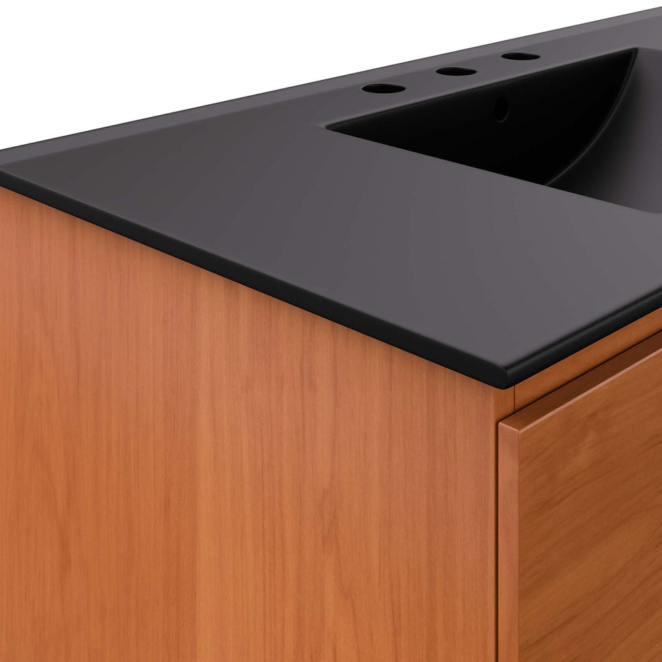 Scenic Wall-Mount Bathroom Vanity Basin Included by Modway