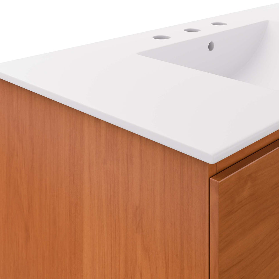 Scenic Wall-Mount Bathroom Vanity Basin Included by Modway