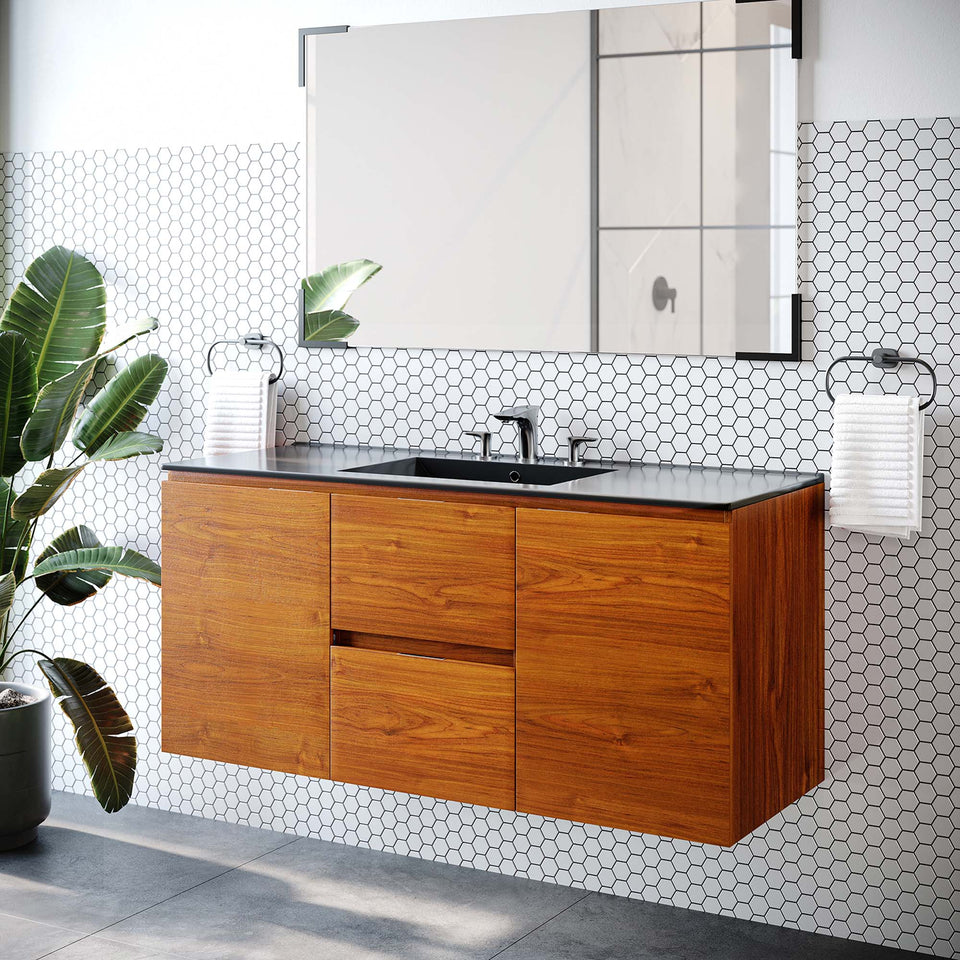 Scenic Wall-Mount Bathroom Vanity Basin Included by Modway
