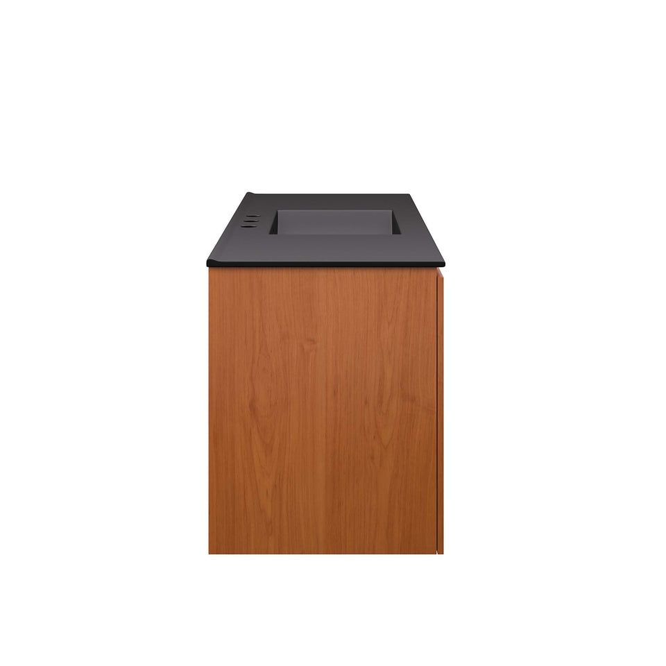 Scenic Wall-Mount Bathroom Vanity Basin Included by Modway