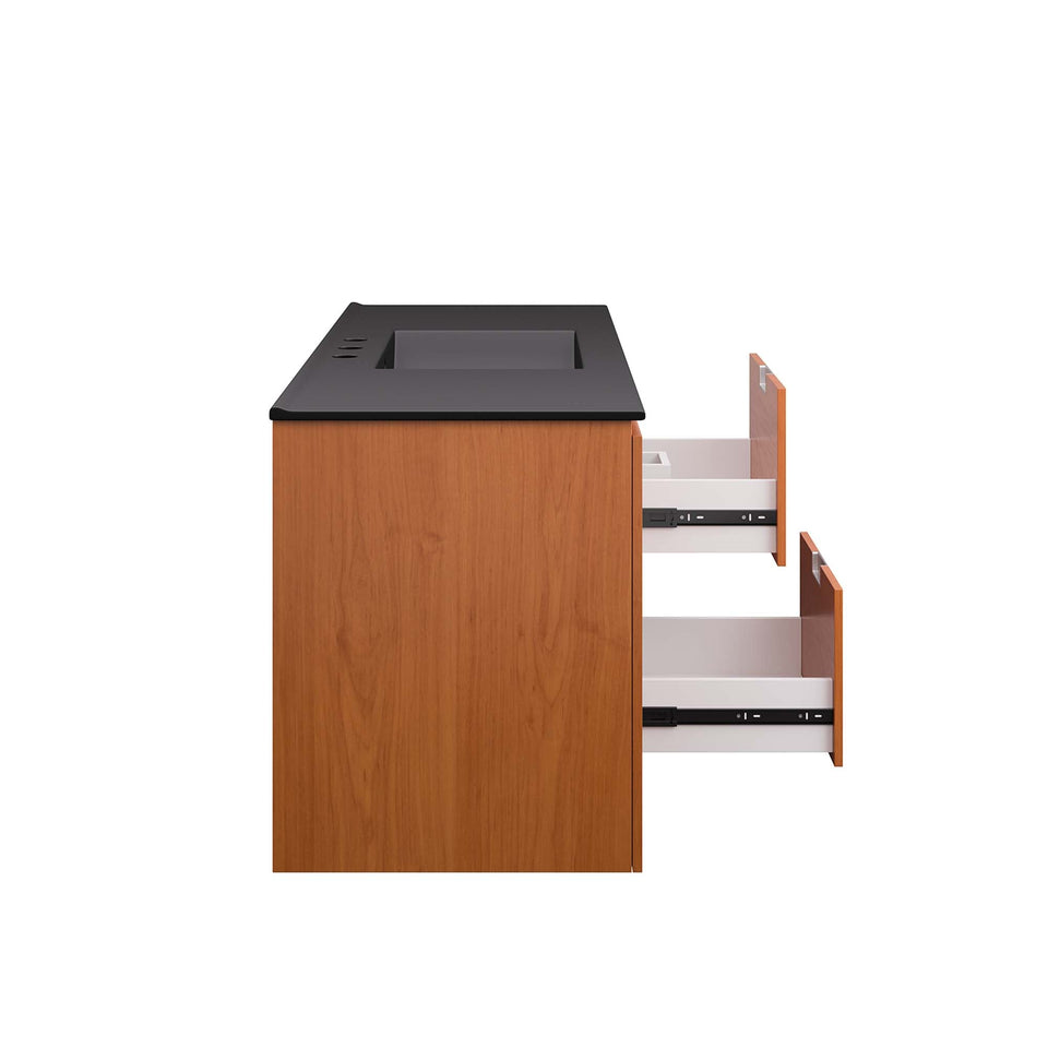 Scenic Wall-Mount Bathroom Vanity Basin Included by Modway