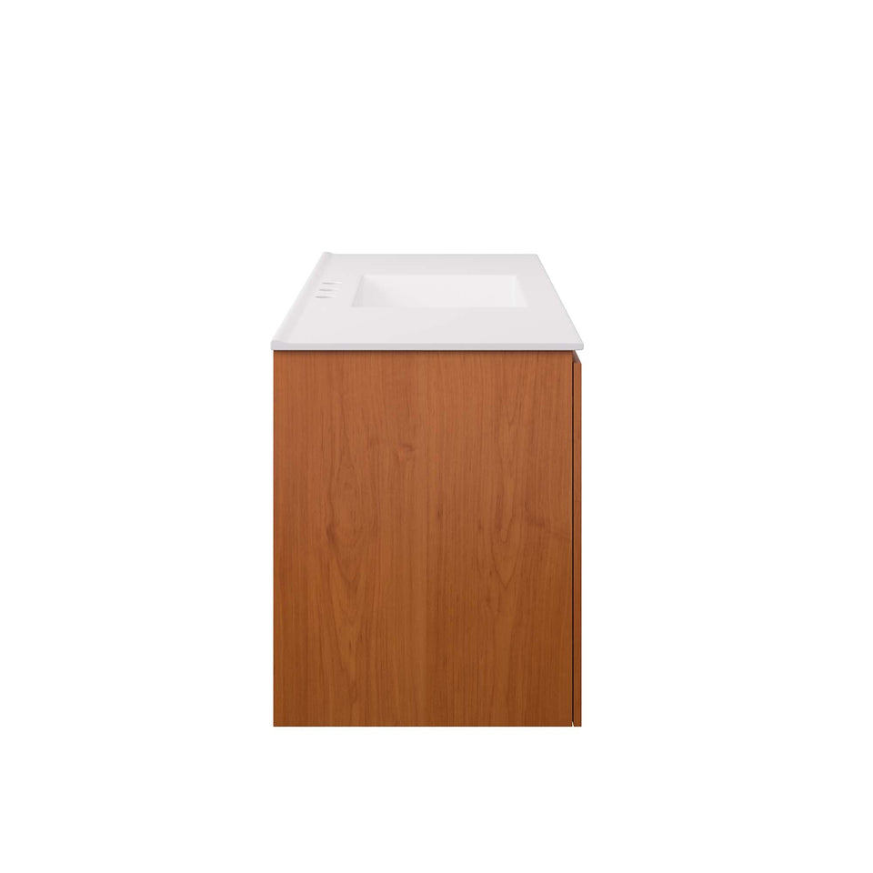 Scenic Wall-Mount Bathroom Vanity Basin Included by Modway