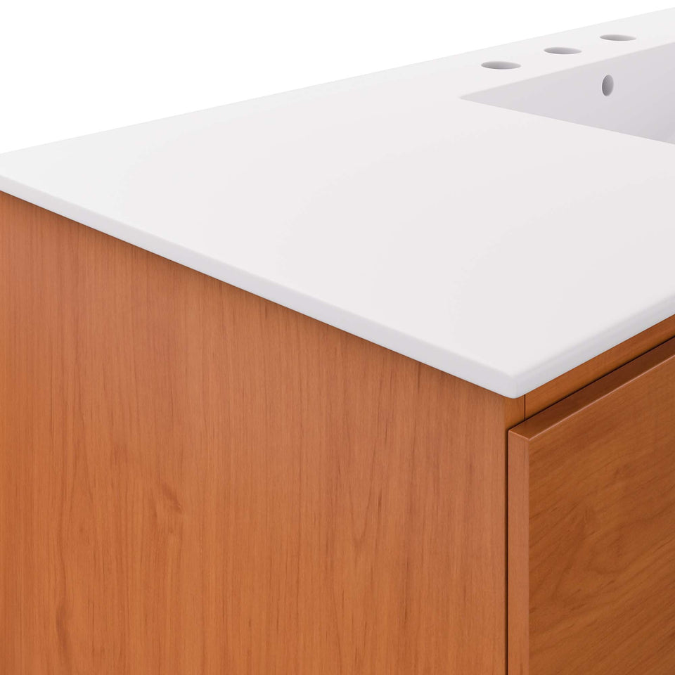 Scenic Wall-Mount Bathroom Vanity Basin Included by Modway