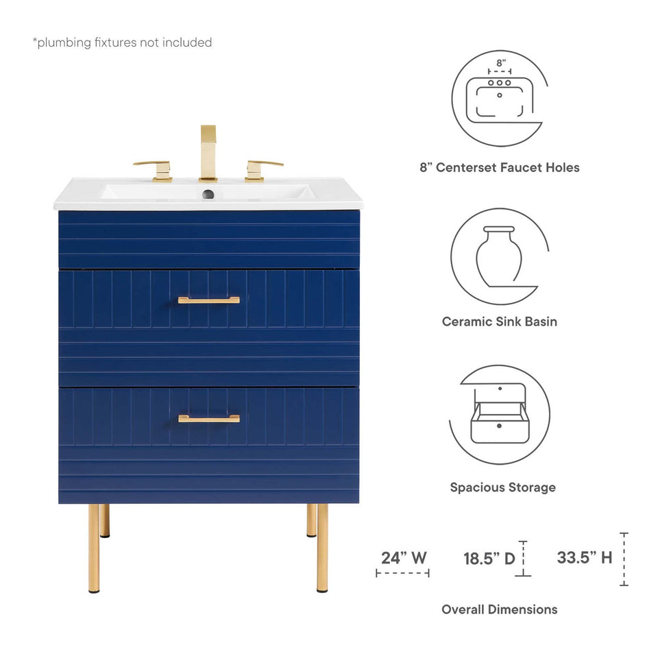 Daybreak Bathroom Vanity Basin Included by Modway