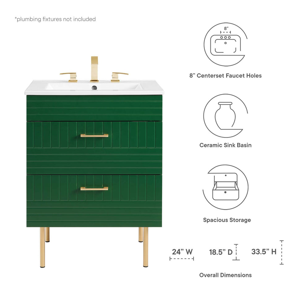 Daybreak Bathroom Vanity Basin Included by Modway