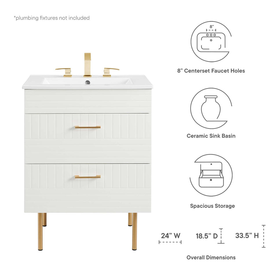 Daybreak Bathroom Vanity Basin Included by Modway