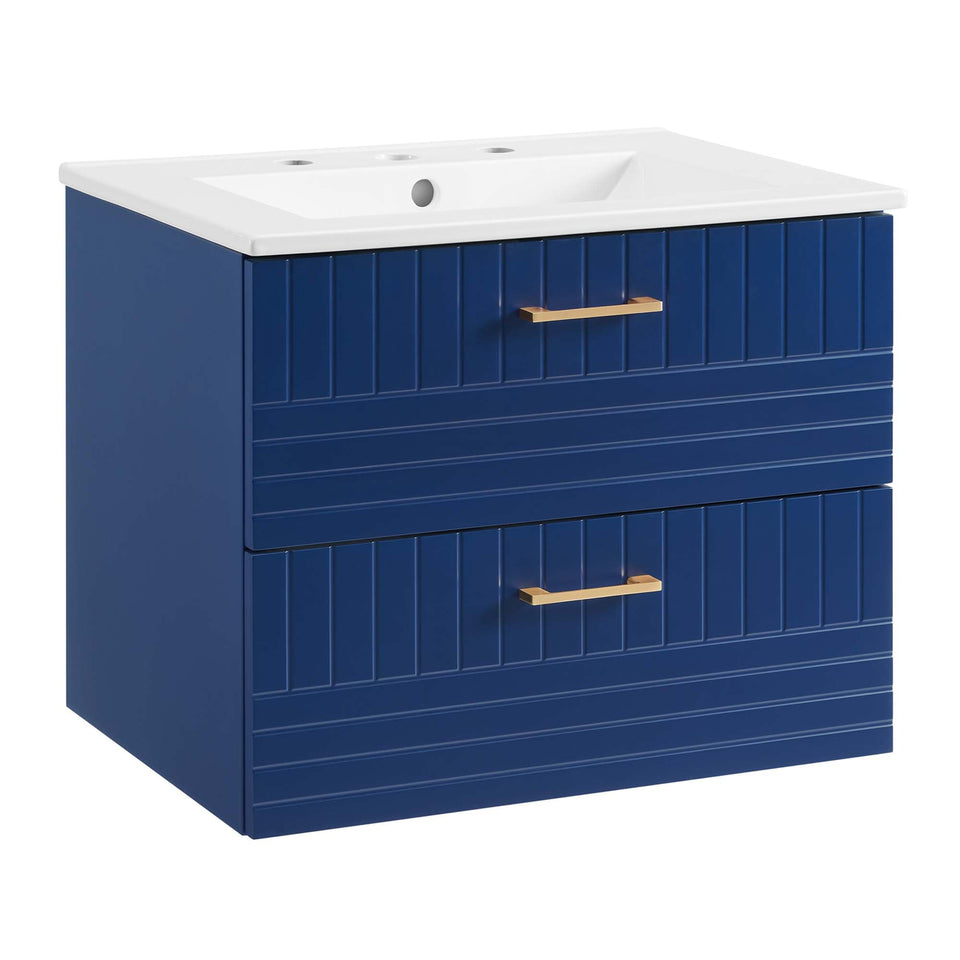 Daybreak Wall-Mount Bathroom Vanity Basin Included by Modway