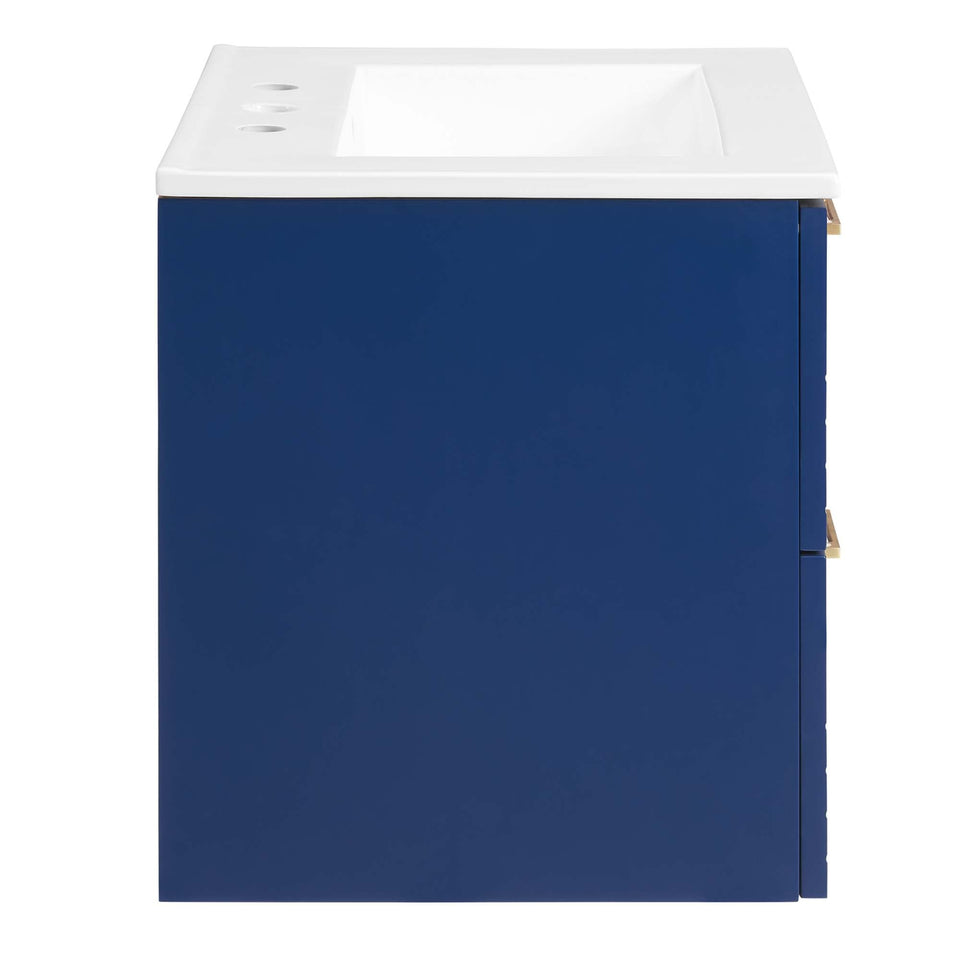 Daybreak Wall-Mount Bathroom Vanity Basin Included by Modway