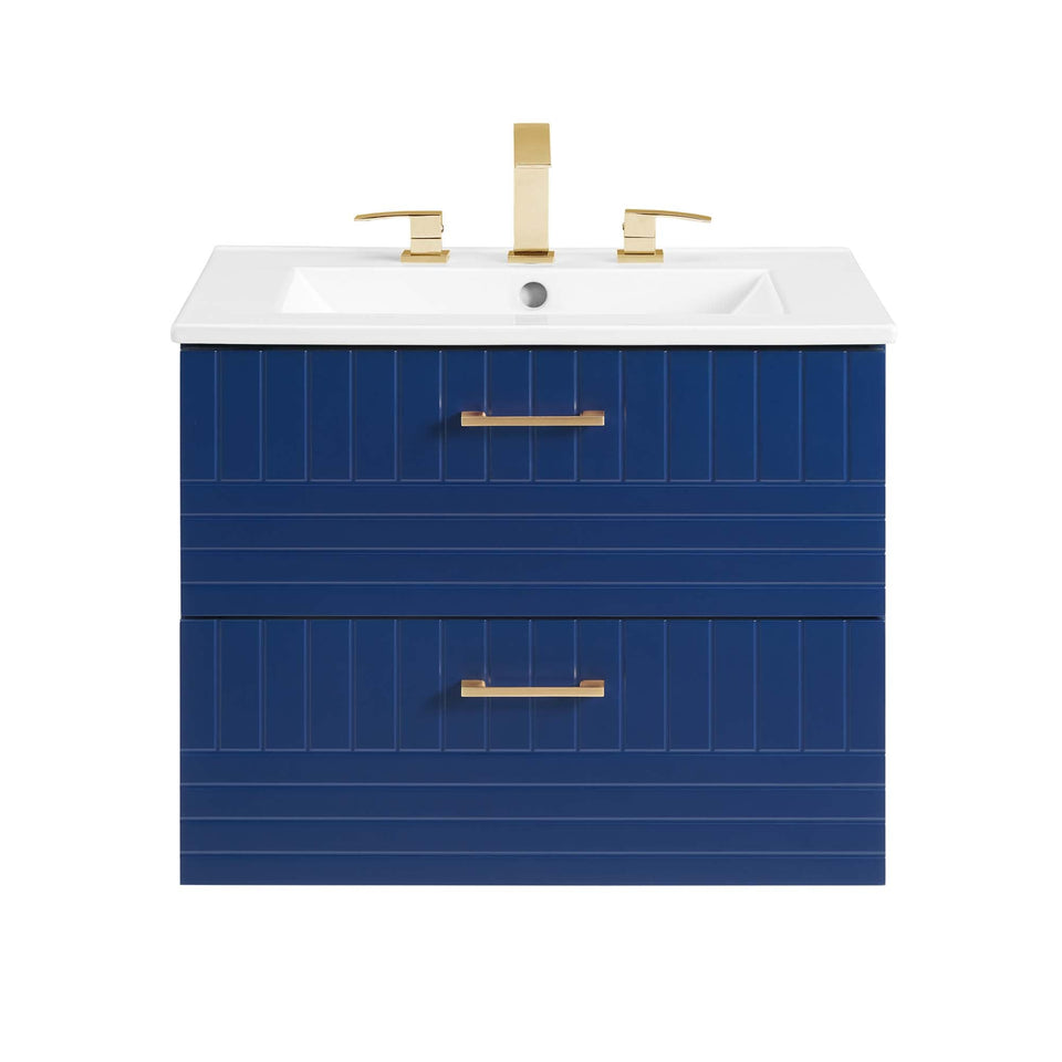 Daybreak Wall-Mount Bathroom Vanity Basin Included by Modway