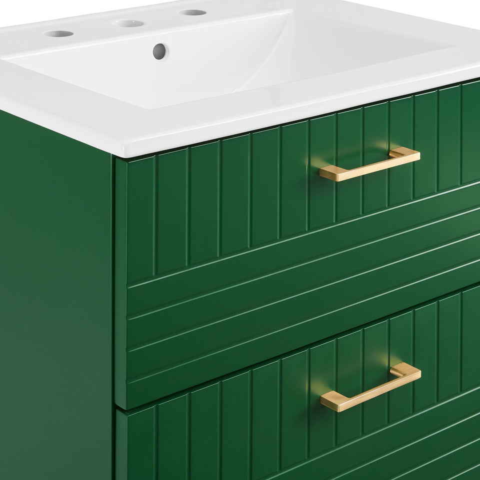 Daybreak Wall-Mount Bathroom Vanity Basin Included by Modway