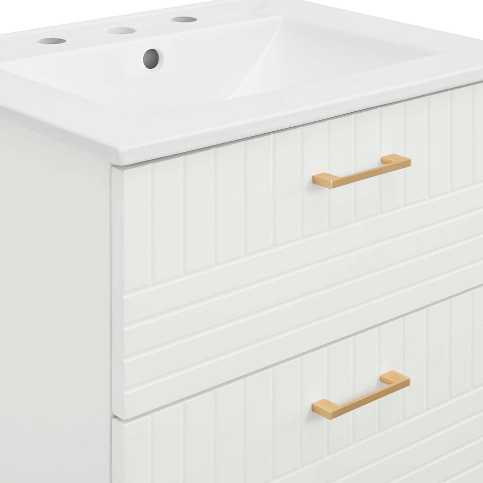 Daybreak Wall-Mount Bathroom Vanity Basin Included by Modway