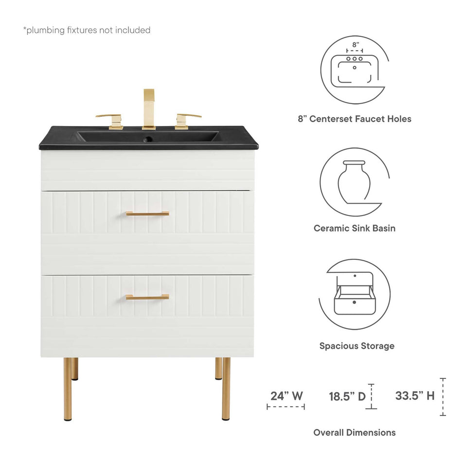 Daybreak Bathroom Vanity Basin Included by Modway