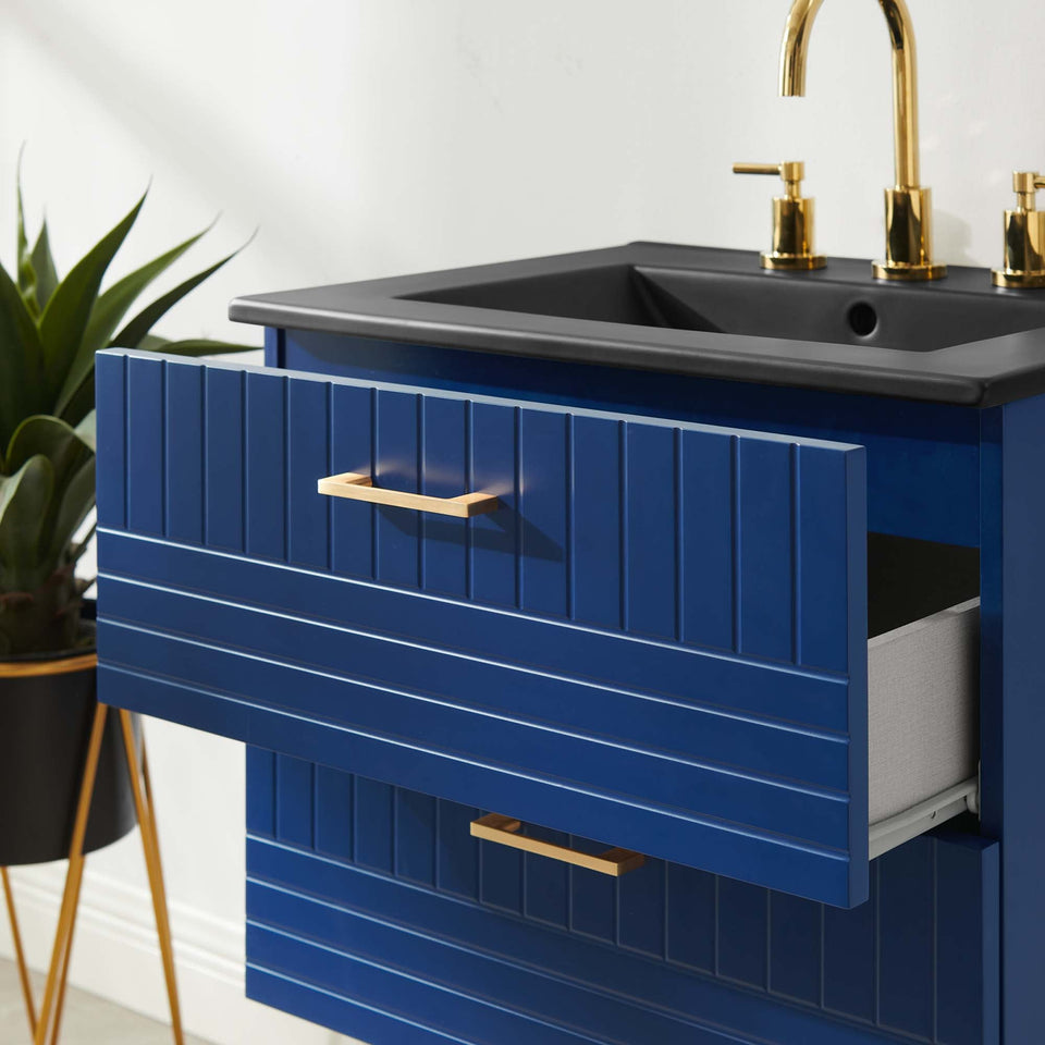 Daybreak Wall-Mount Bathroom Vanity Basin Included by Modway