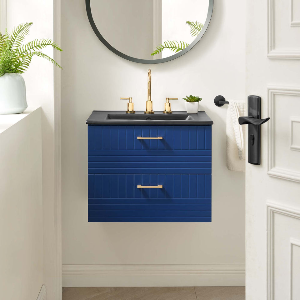 Daybreak Wall-Mount Bathroom Vanity Basin Included by Modway