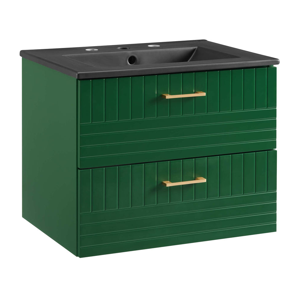 Daybreak Wall-Mount Bathroom Vanity Basin Included by Modway